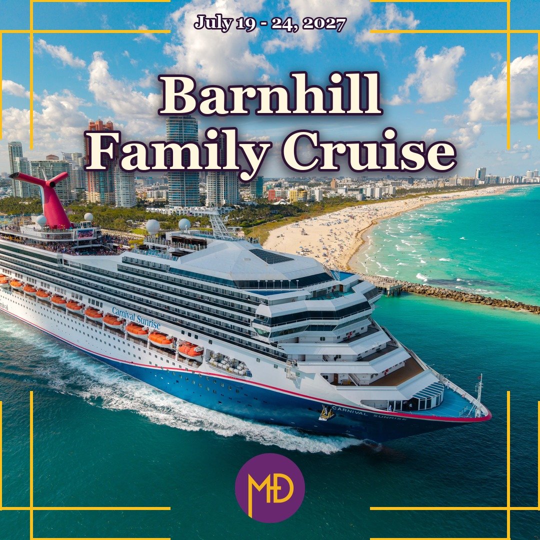 Carnival Sunrise leaving Miami, Barnhill Family Cruise, July 19 to 24, 2027