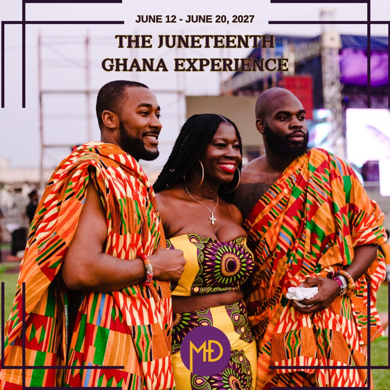 Cover artwork for The Juneteenth Ghana Experience, June 12 to 20, 2027.